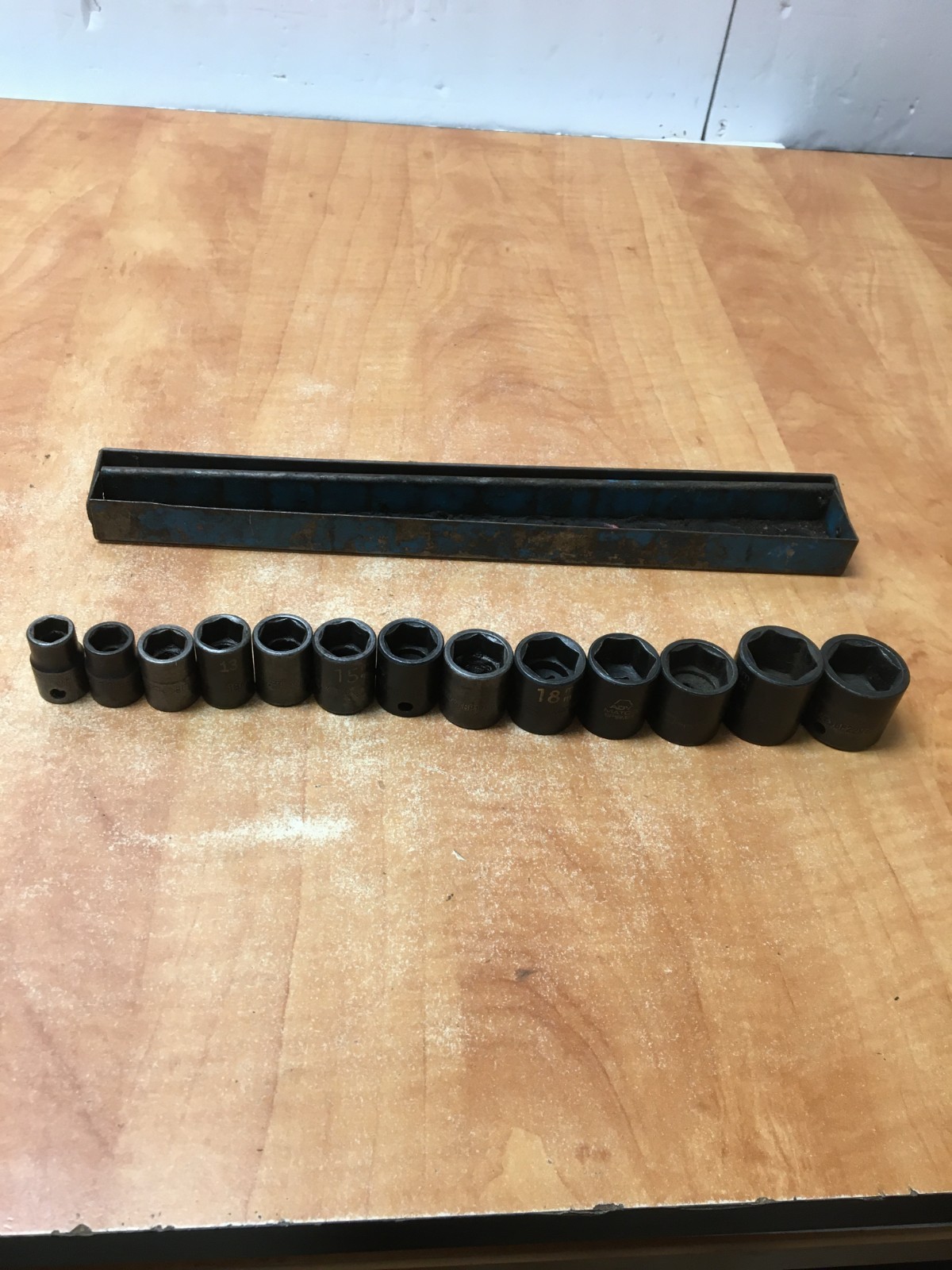 MATCO 13pc 3/8″ Drive Metric Impact Socket Set 10-22MM BP10M6A to BP22M6 w/tray