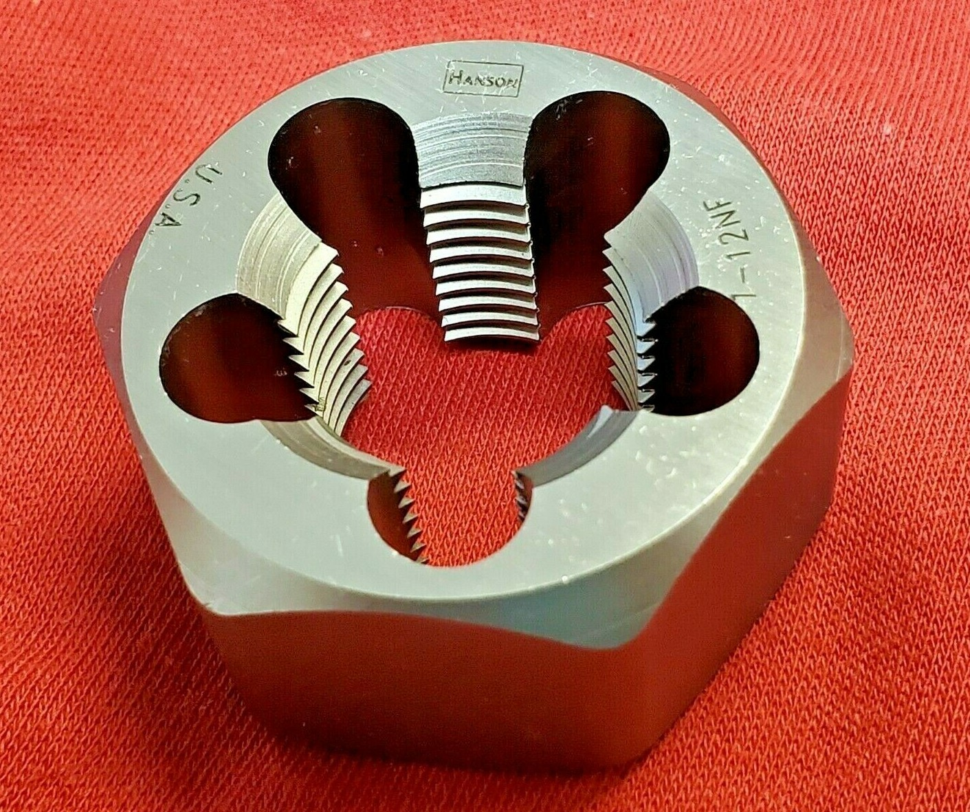1″-12 NF x 1-13/16″ Hex Die Irwin Hanson 7266 CS RH Rethreading