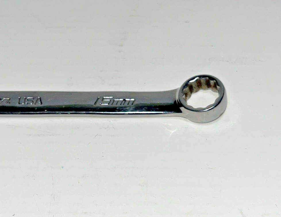 Snap – on Tools 15 mm Flank Drive Plus 12 Point Combination Wrench SOEXM15 USA