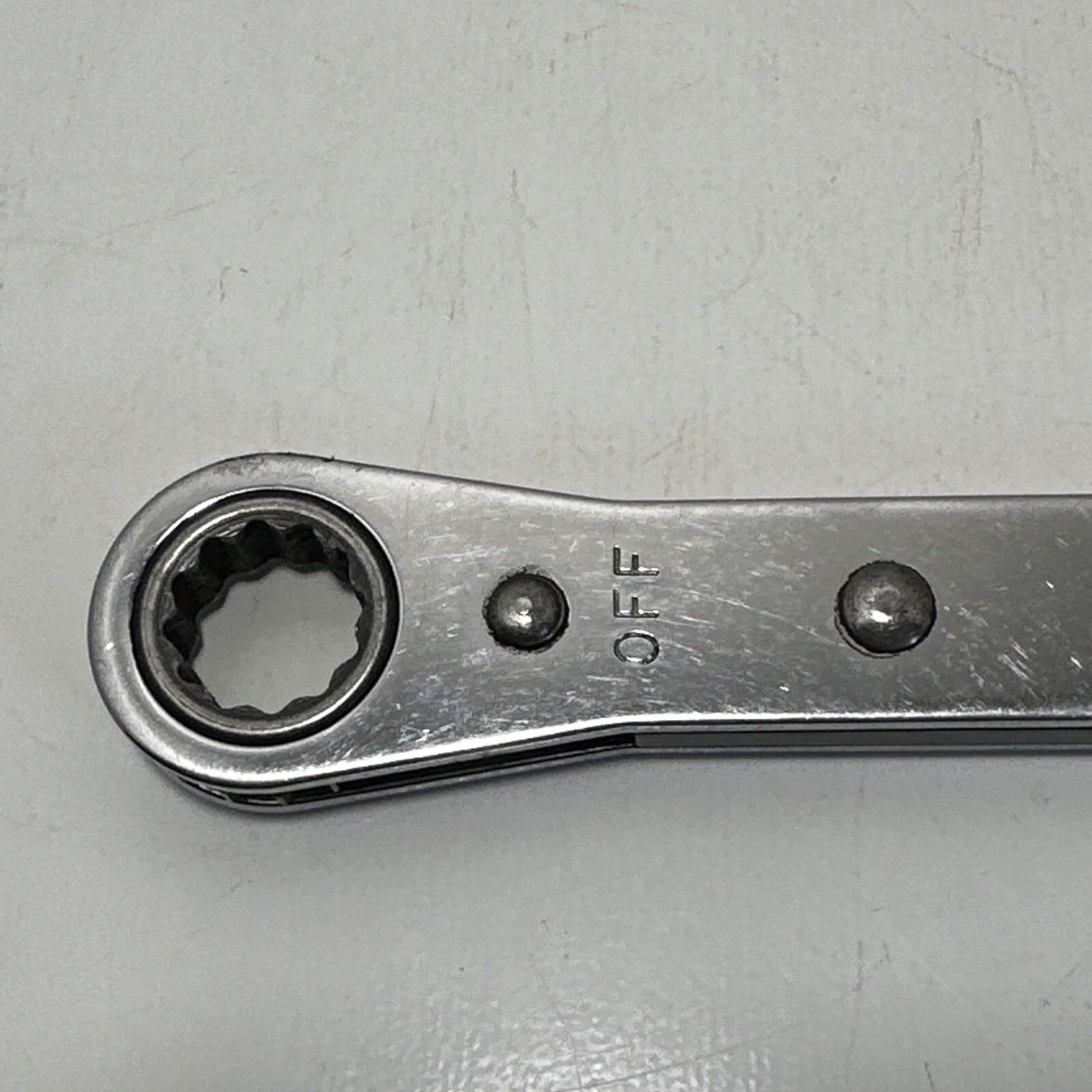 Snap On RBM1415 14mm x 15mm double ratcheting box wrench 12 point 1985 GUC