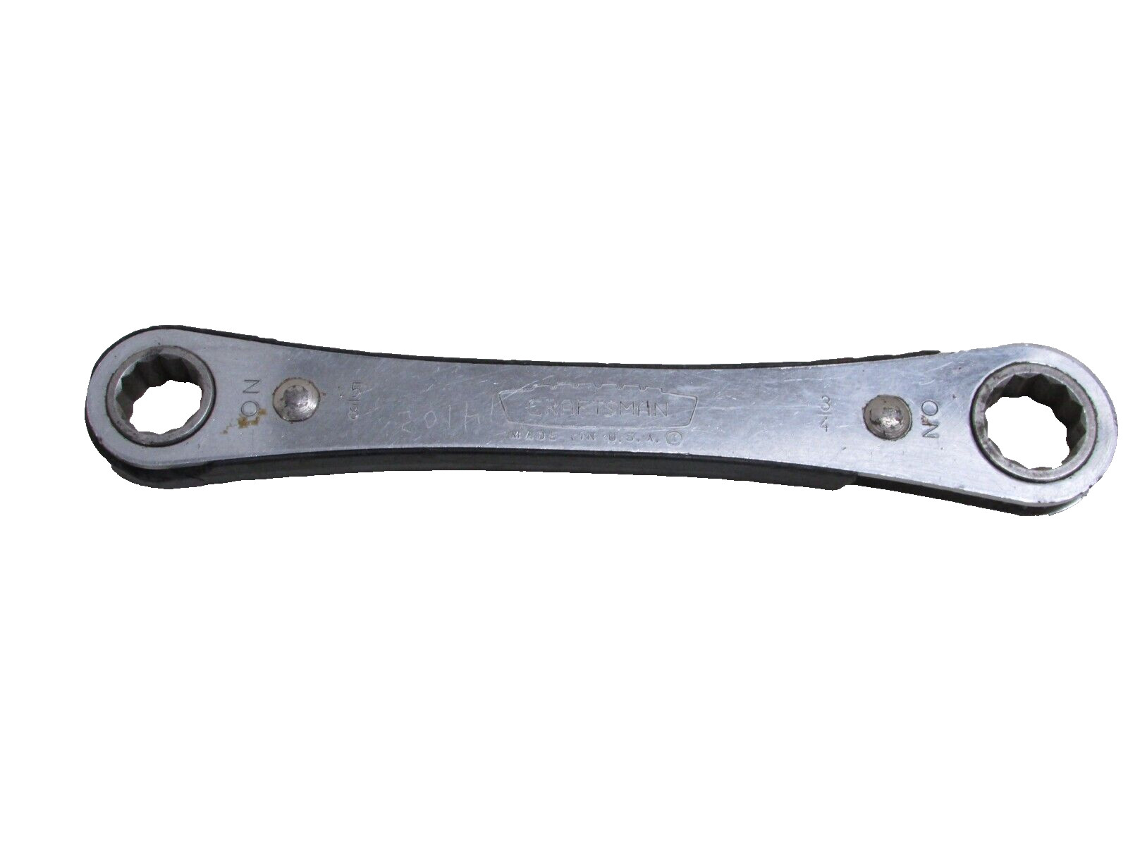 VINTAGE CRAFTSMAN TOOLS 5/8″ x 3/4″ RATCHETING BOX END WRENCH, CROWN EMBLEM, USA