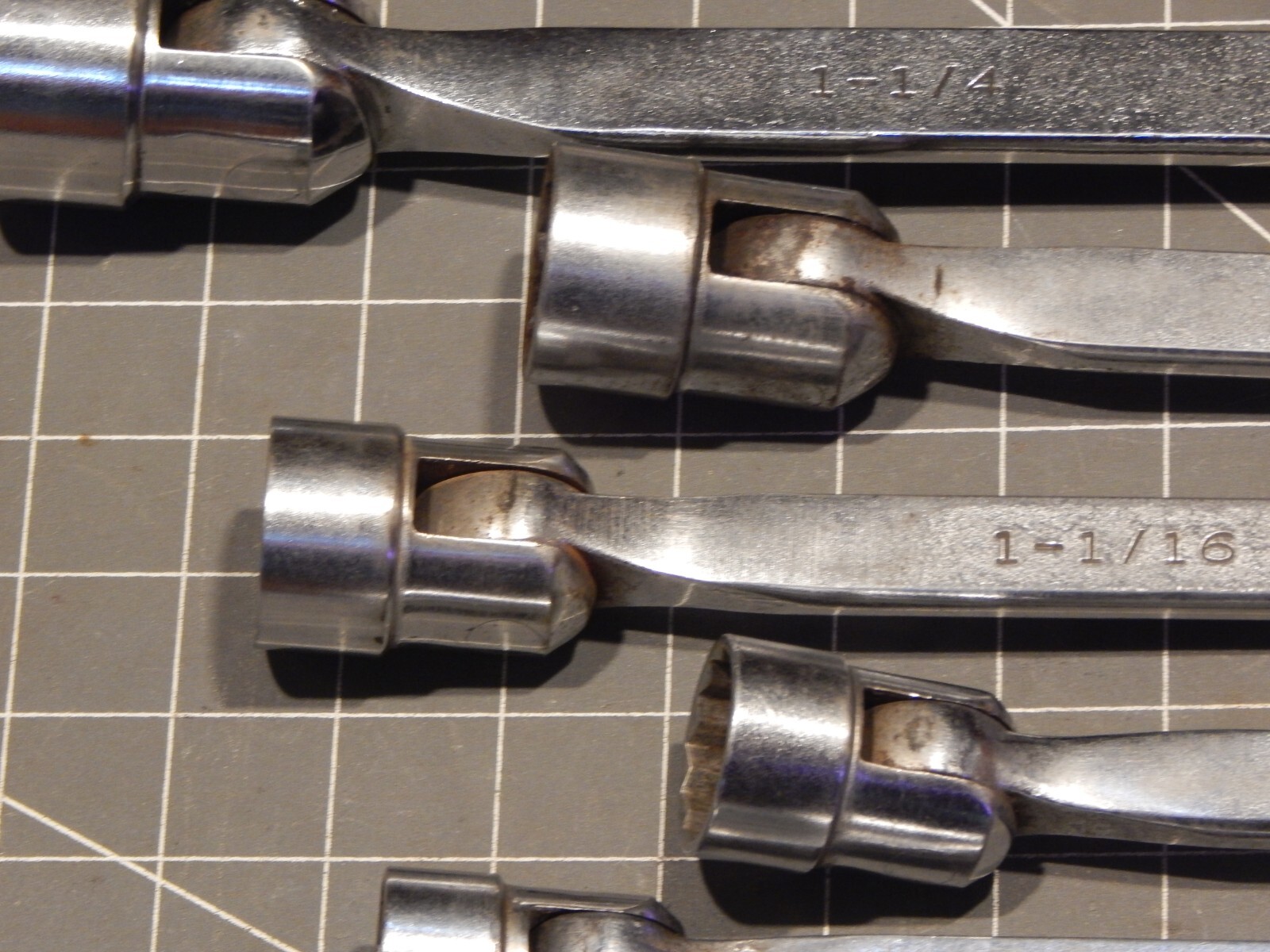 Mac 16Pc MINUS 3/8″ SAE Combination Flex Head Socket End Wrench Set 1/4″ 1 1/4″