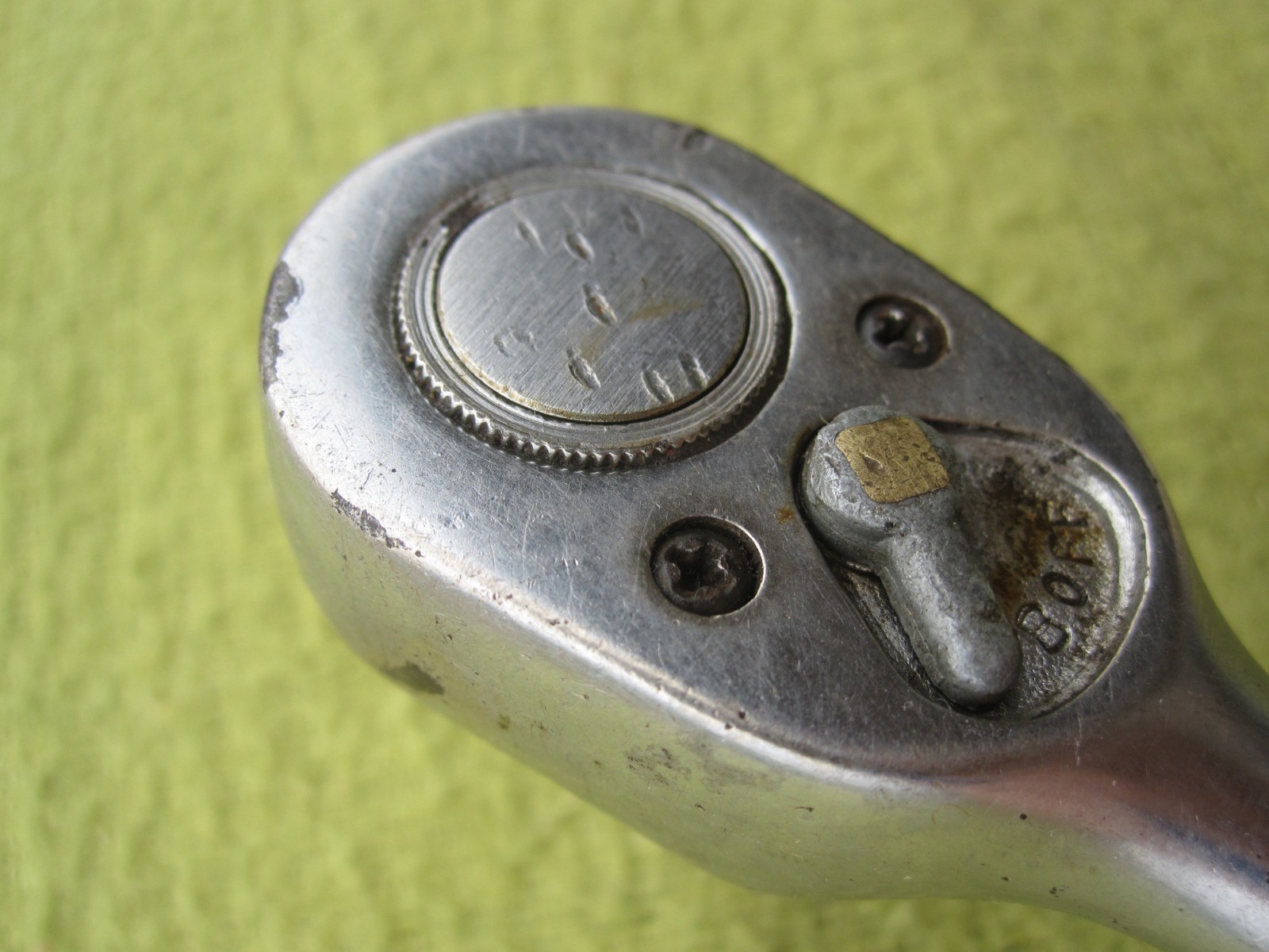 Snap On Vintage Standard 6-7/8″ Long 3/8″ Drive Ratchet USA F-70-M