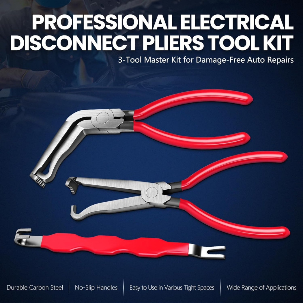 3 Pack Electrical Disconnect Pliers,Electrical Connector Separator for Cars