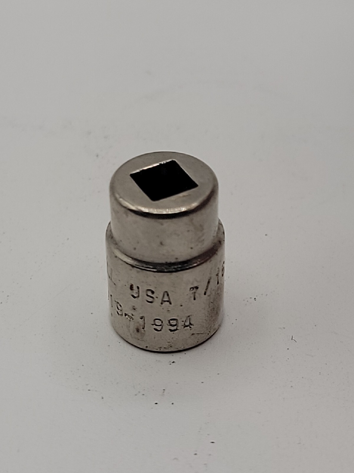 Cornwell Tools 1919 – 7/16″ SAE Shallow Socket 1/4″ Drive 12 Point USA Chrome