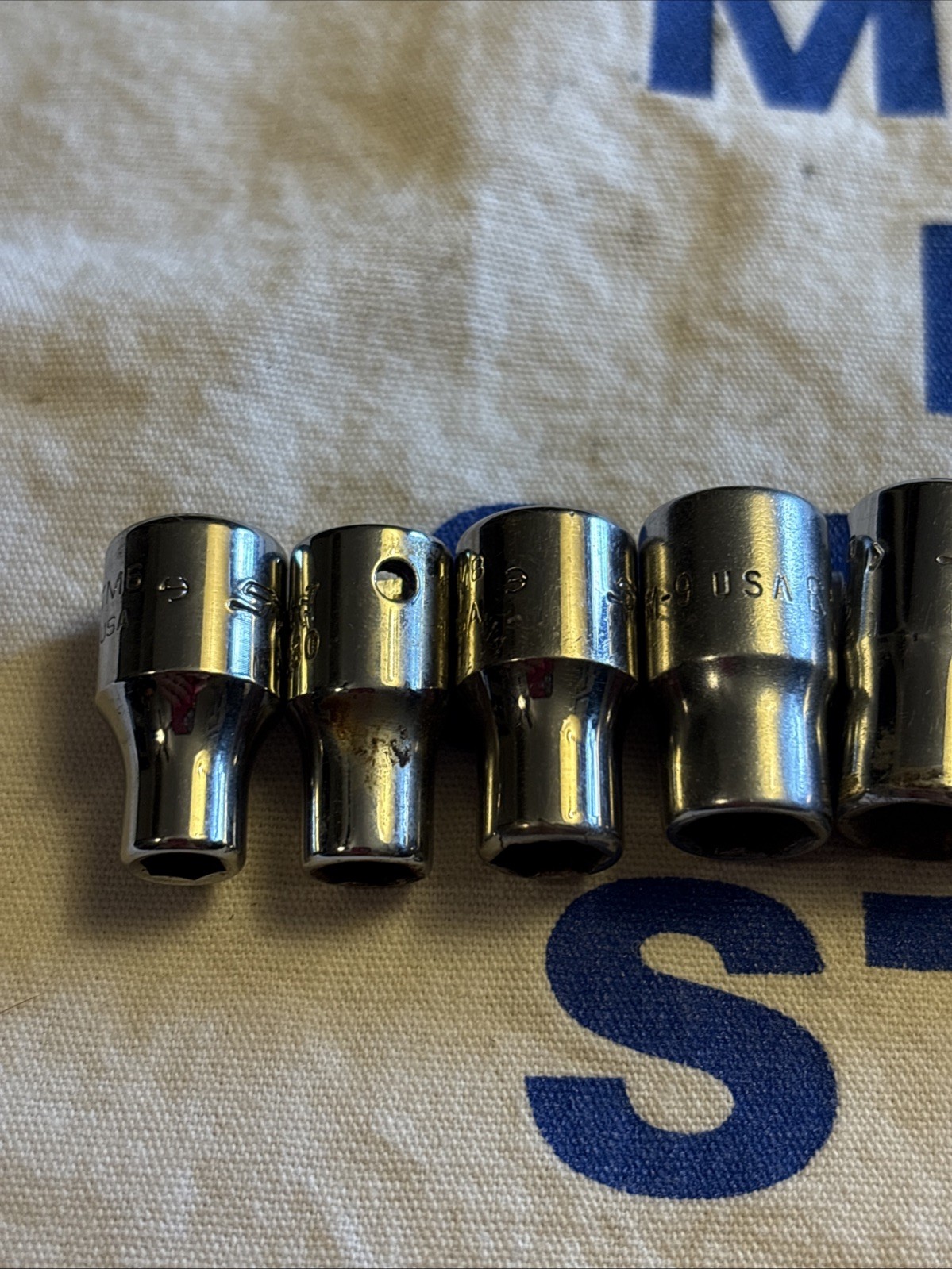 Snap-on Tools USA 1/4″ Drive 10pc SAE Shallow 6pt Chrome Socket Set 110TMY