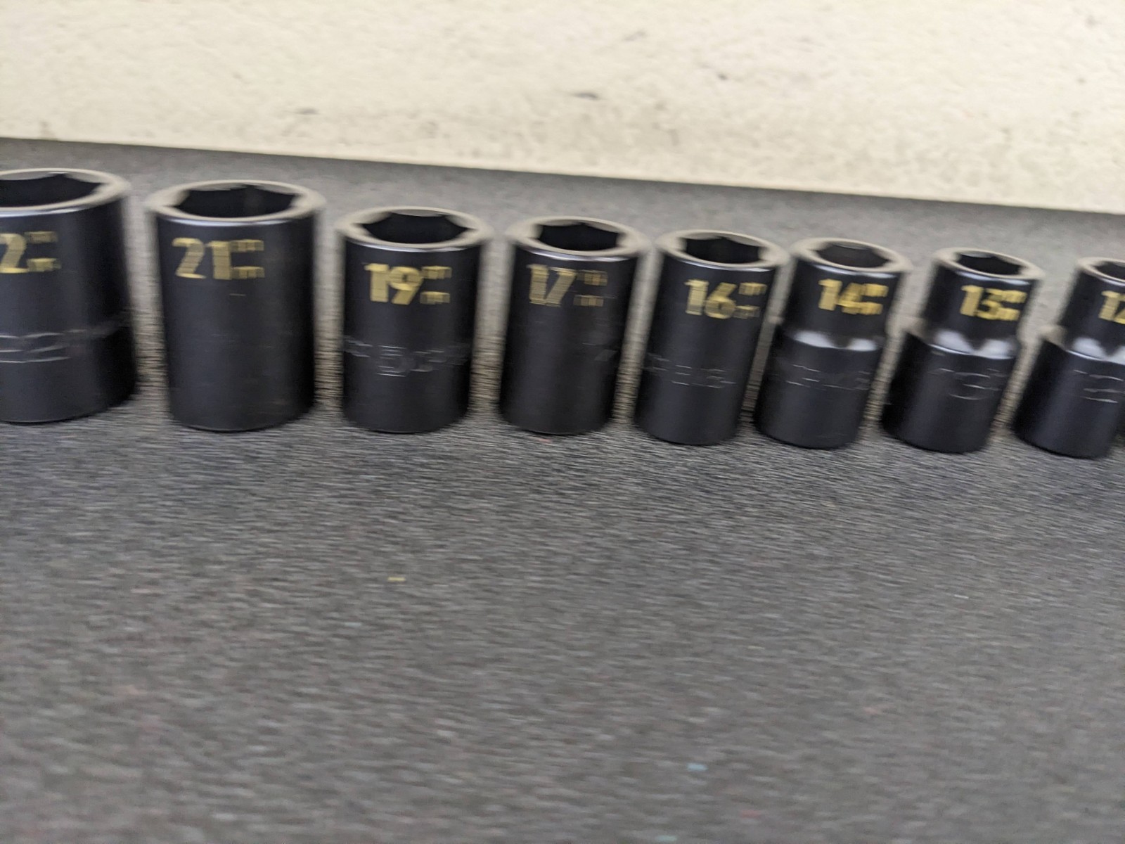 #aw458 MATCO Tools NEW 1/2″ Drive METRIC 6 POINT IMPACT SOCKET SET