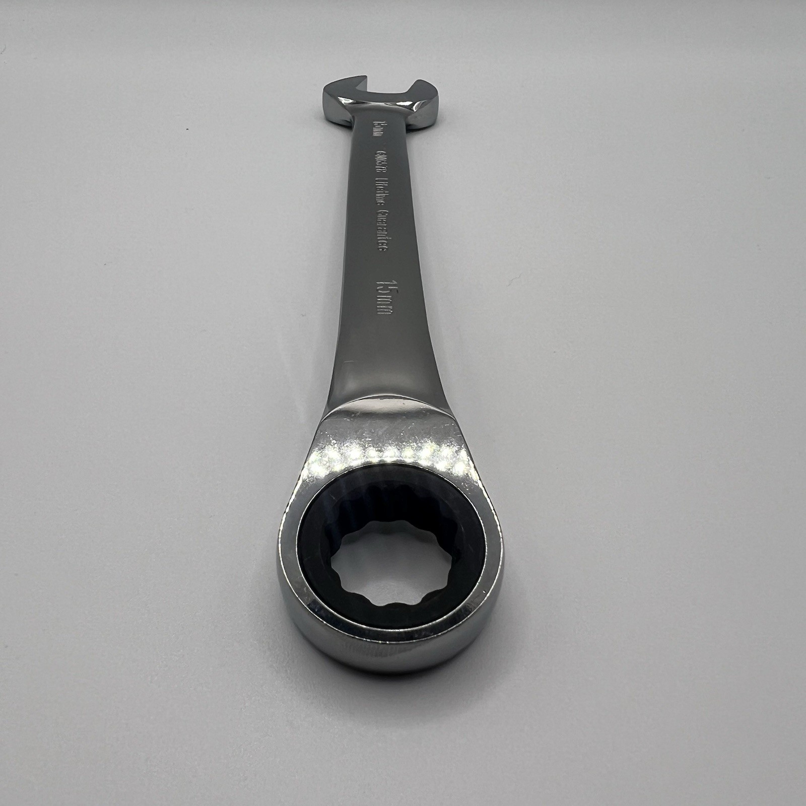 Power Torque 15mm Reversible Ratcheting Combination Wrench 12 Pt Metric GM6578