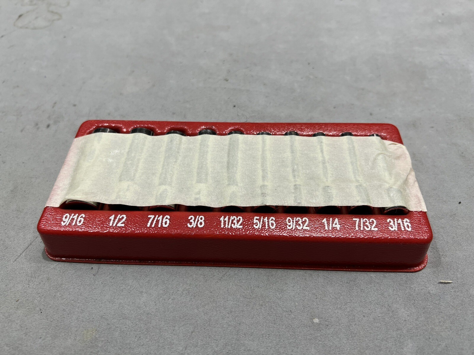 #bc473 SNAP-ON TOOLS 1/4 DRIVE SAE DEEP 12 POINTCHROME SOCKET SET 110STMDY