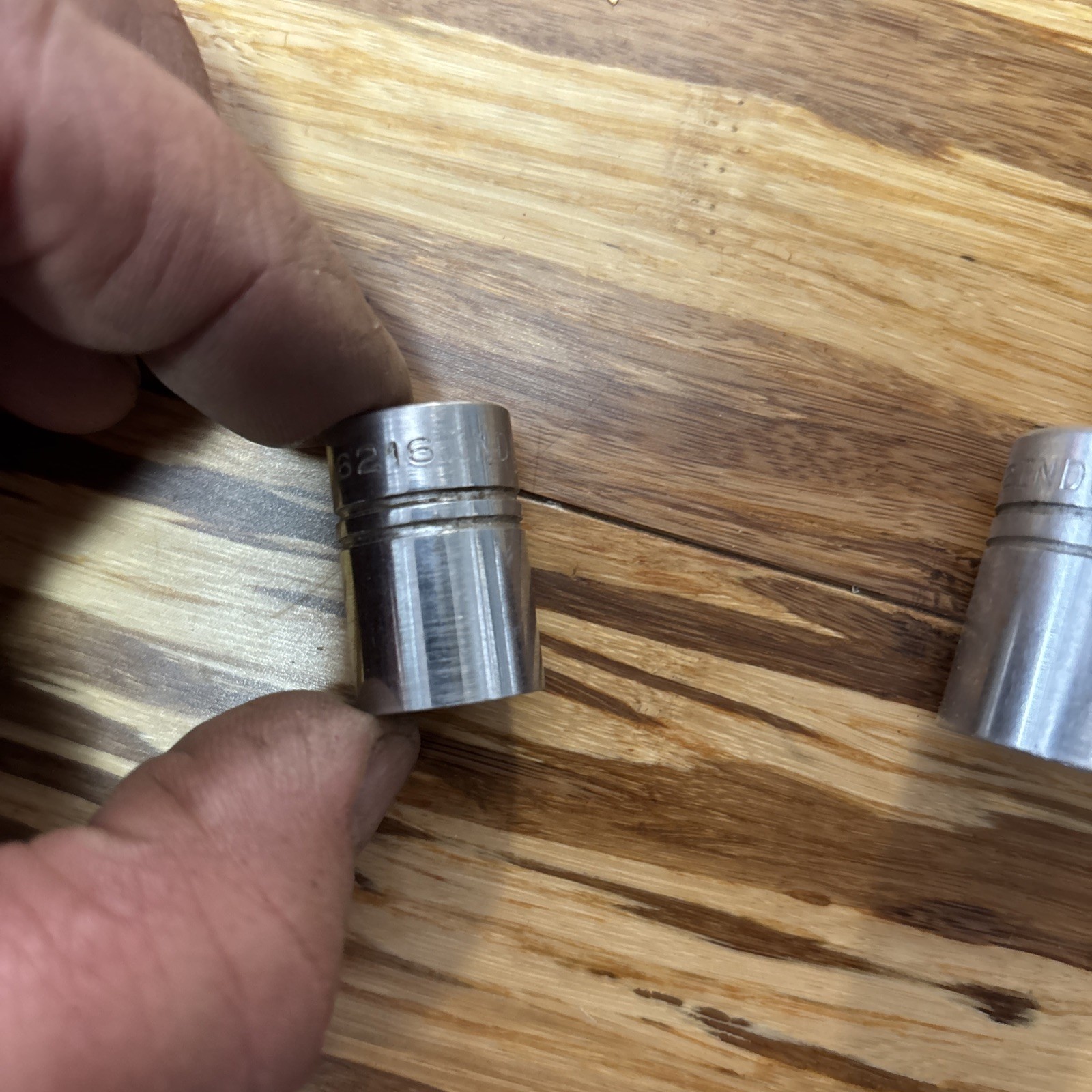 Two Vintage 3/8” Drive Indestro Sockets 1/2” And 11/16”