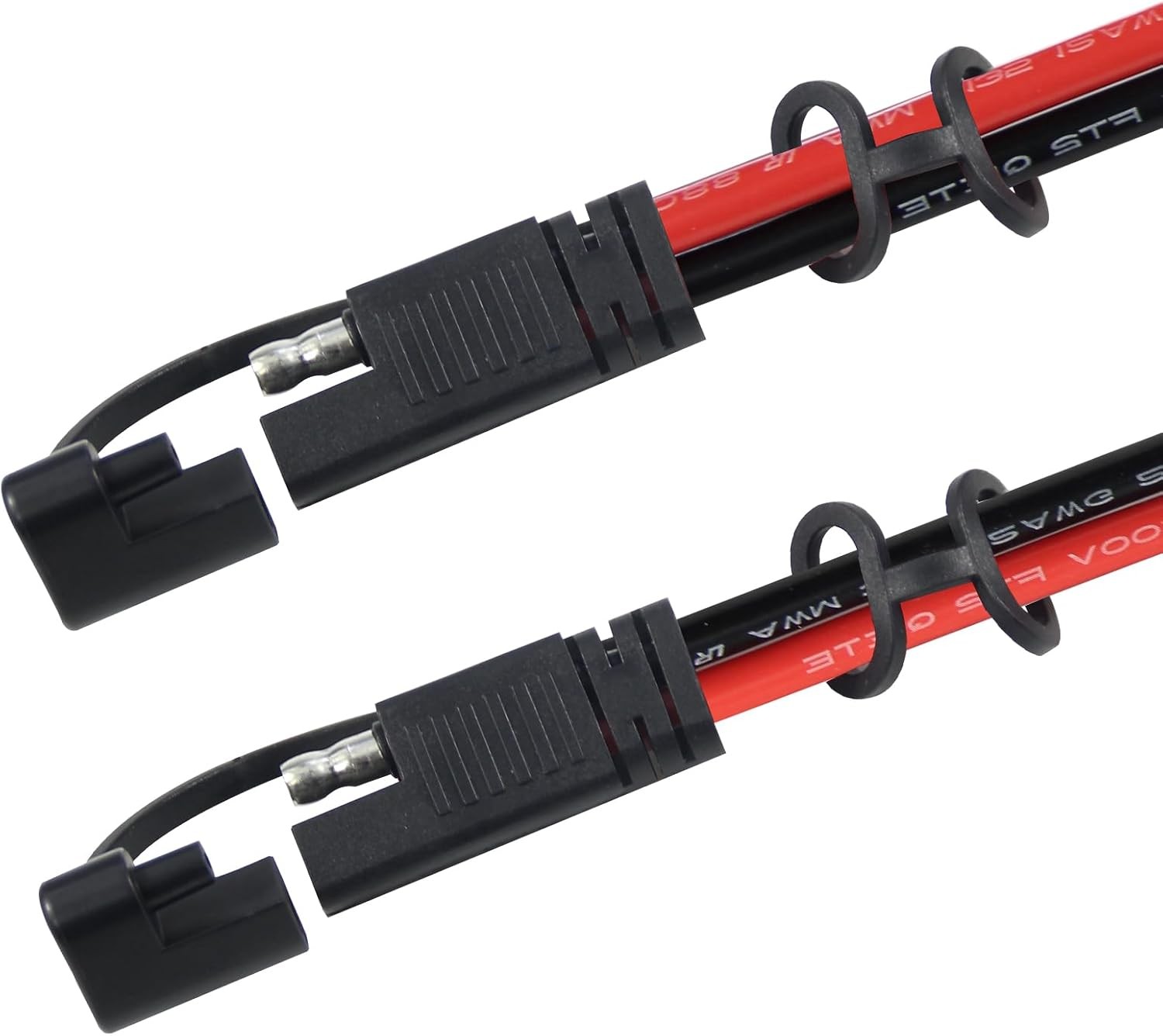 [2 Pack] KUNCAN SAE to Extension Cable – DC Power Heavy Duty 12AWG Black