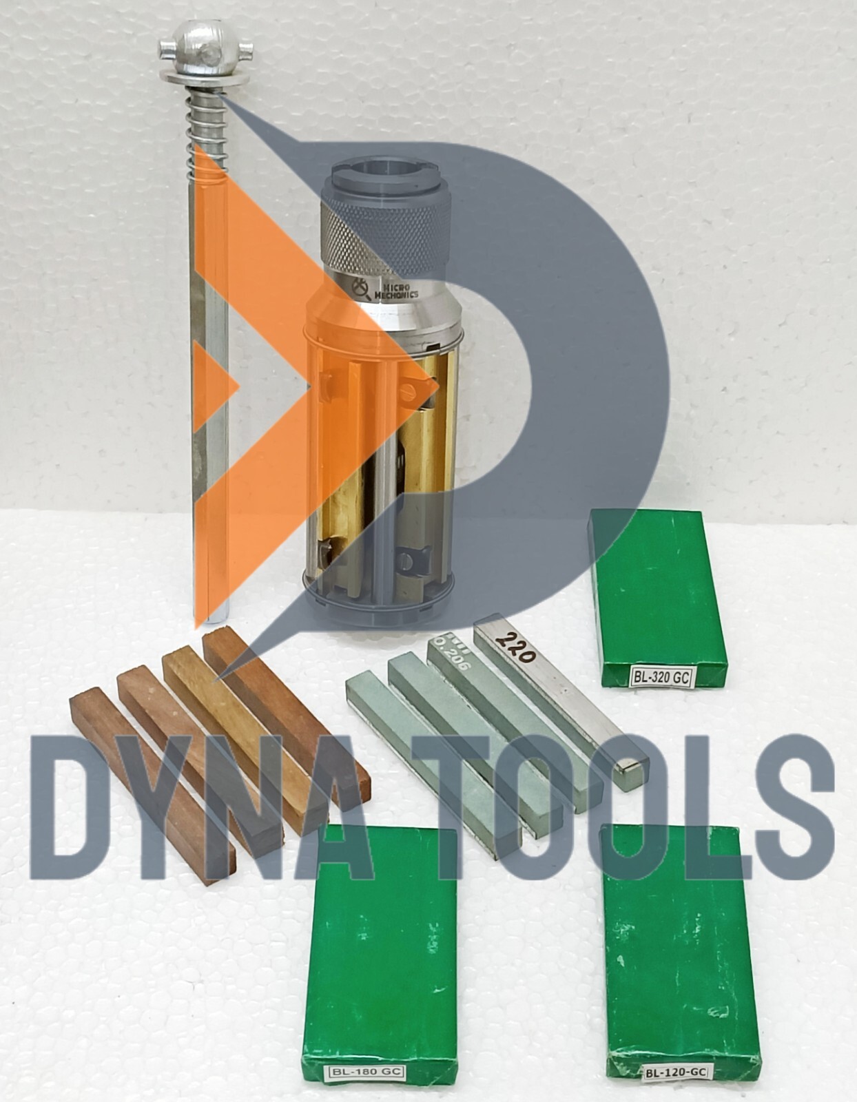 Cylinder Engine Hone Kit 45 TO 65MM Honing Machine +Green Stones & Wooden Blocks