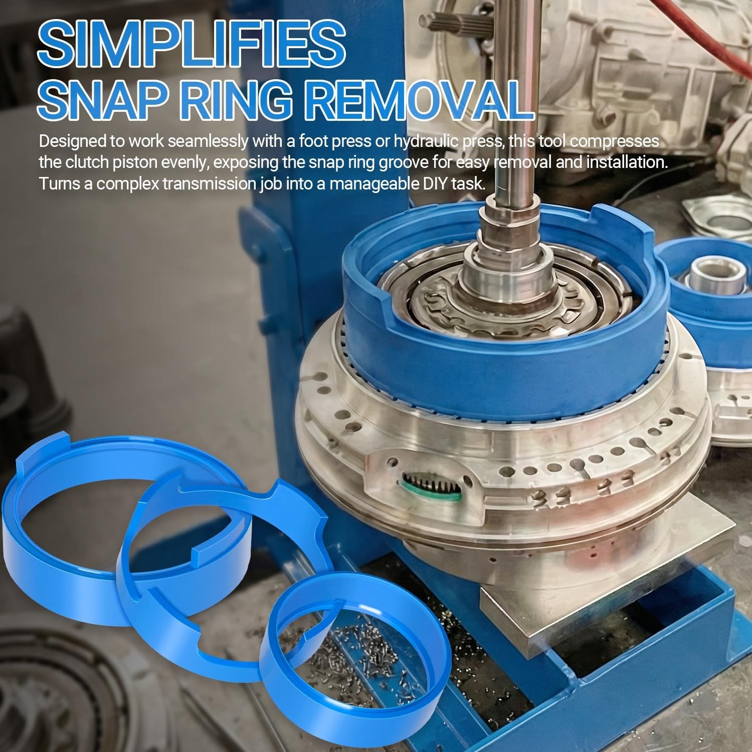 For Ford 10R80 Transmission Piston Compressor Tool & Snap Ring Removal Kit