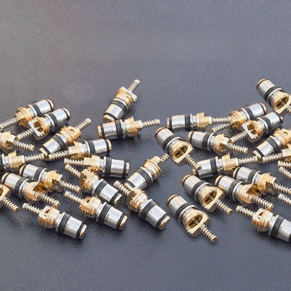 R134a Automotive AC Valve Cores Set of 10 for High and Low Pressure Systems