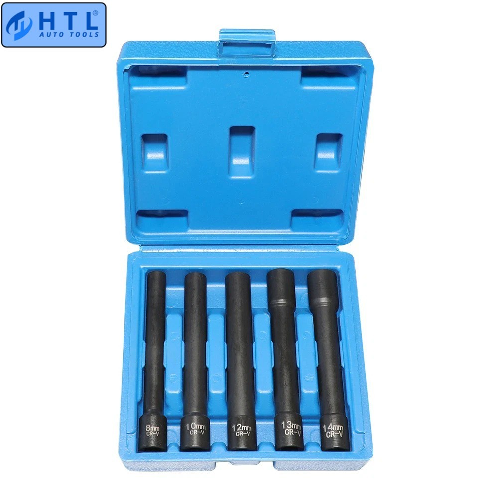 5pc Metric Extra Deep 12 Point Impact Socket Kit 3/8″ Drive 8 10 12 13 14mm