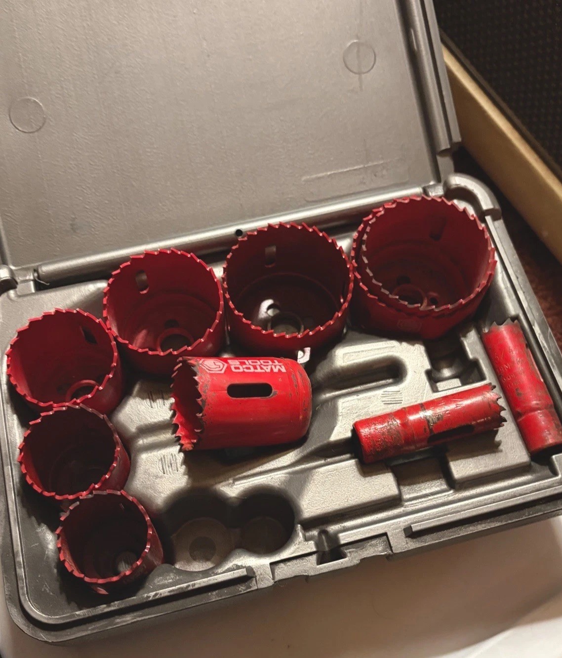Matco Tools USA #HSV13K 13pPiece Hole Saw Kit (3 Pieces missing VGC