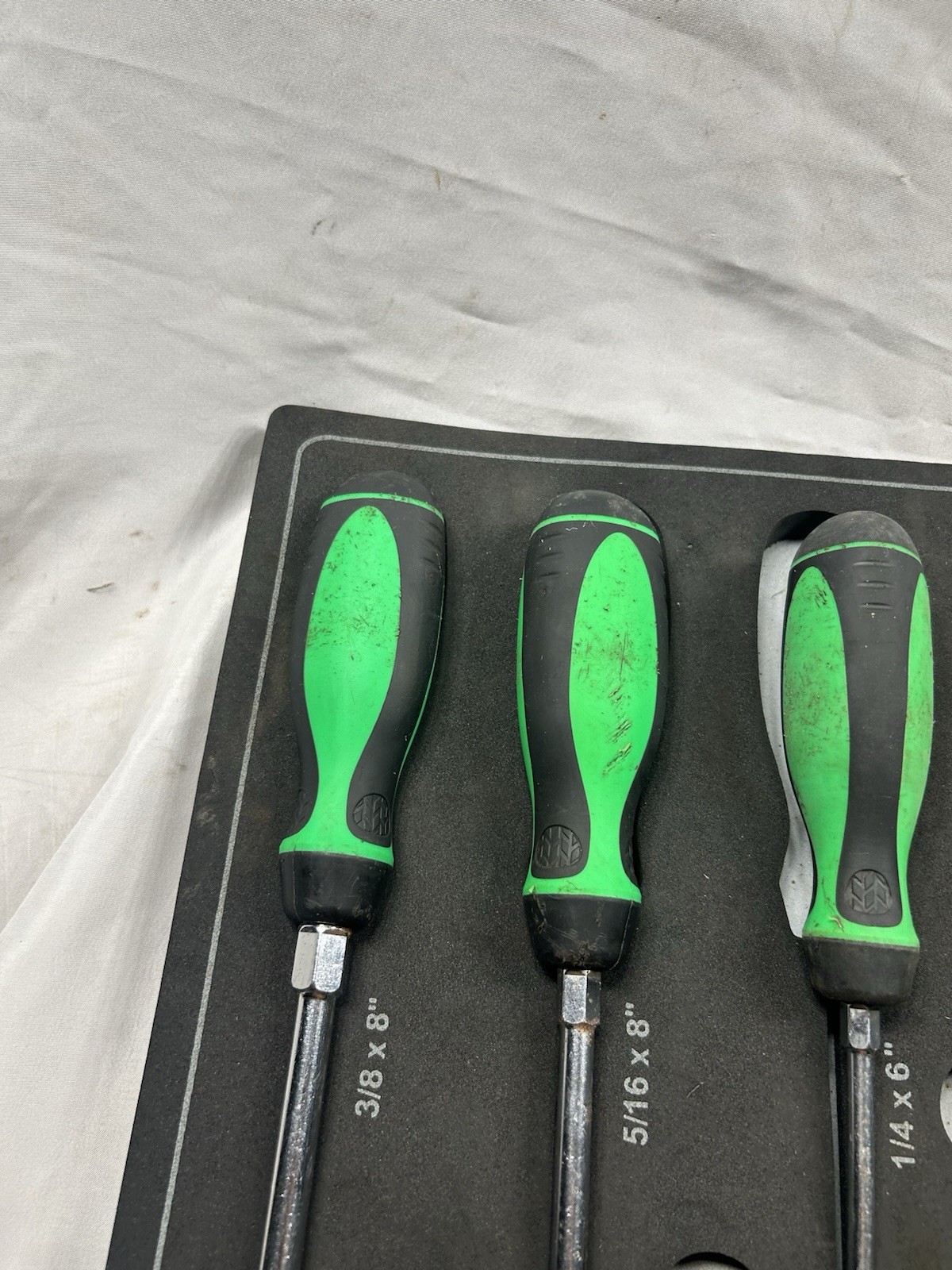 Mac Tools Macsimizer 12pc Screwdriver Set Neon Green/orange SDRBM20FNG