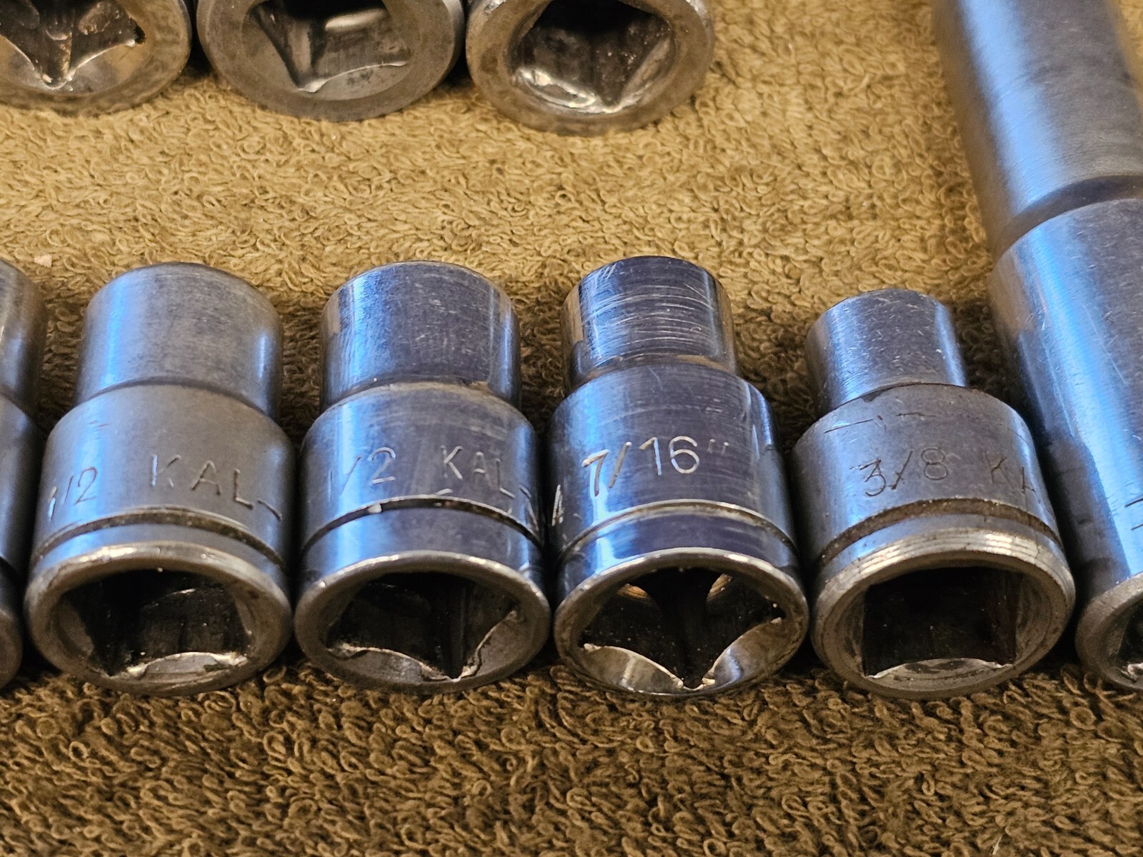 Kal Ratchet Socket Extension Set 1/2″ Drive 1-1/4 1/8 1/16 1″ 7/8 5/8 19/32 3/8″