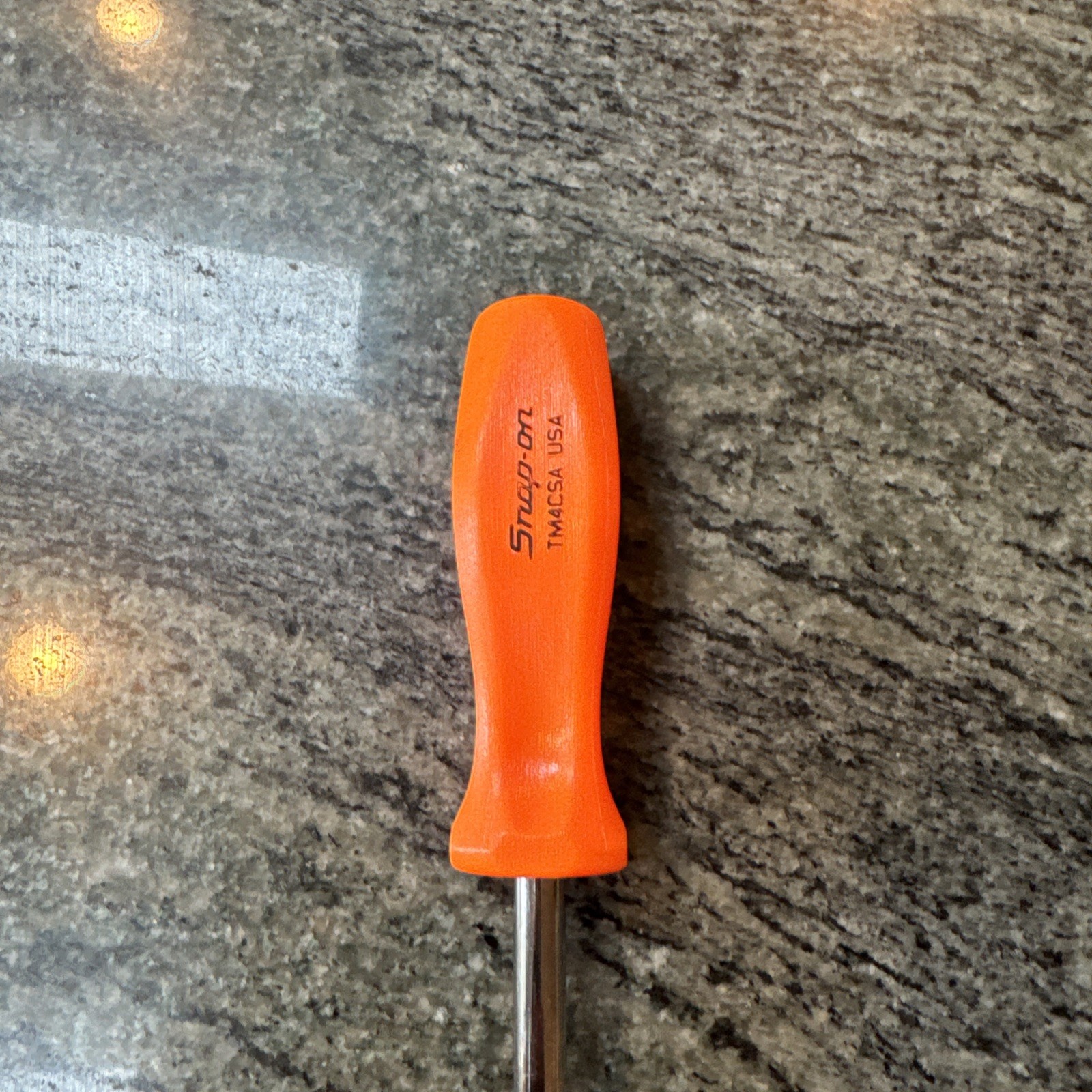 Snap On tm4csa 1/4 drive 6” standard shank driver Orange new