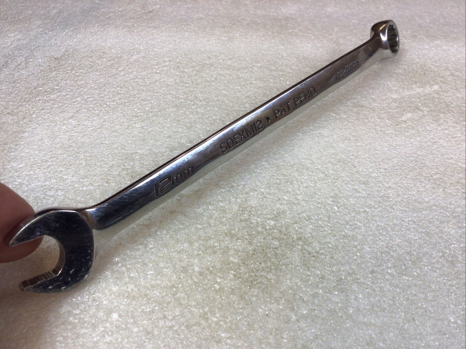 Snap On#SOEXM12 – 12mm, 12 Pt. Flank Dr. Plus, Standard Combo Wrench-USA-NICE-