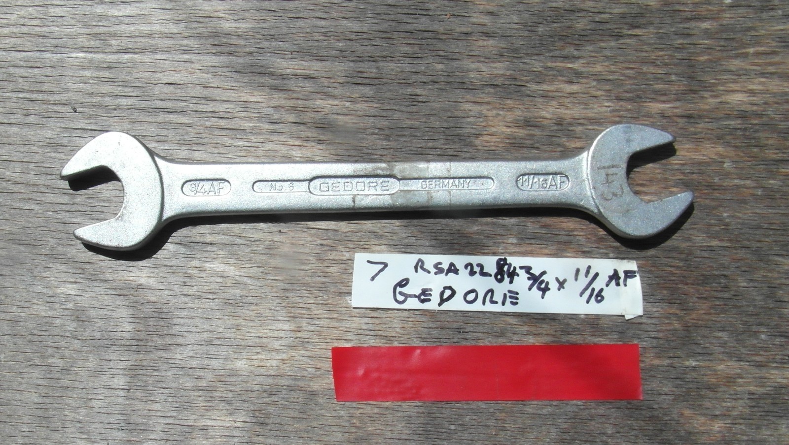 Vintage Gordon 11/16 x 3/4″ AF OPEN END Spanner. (7)