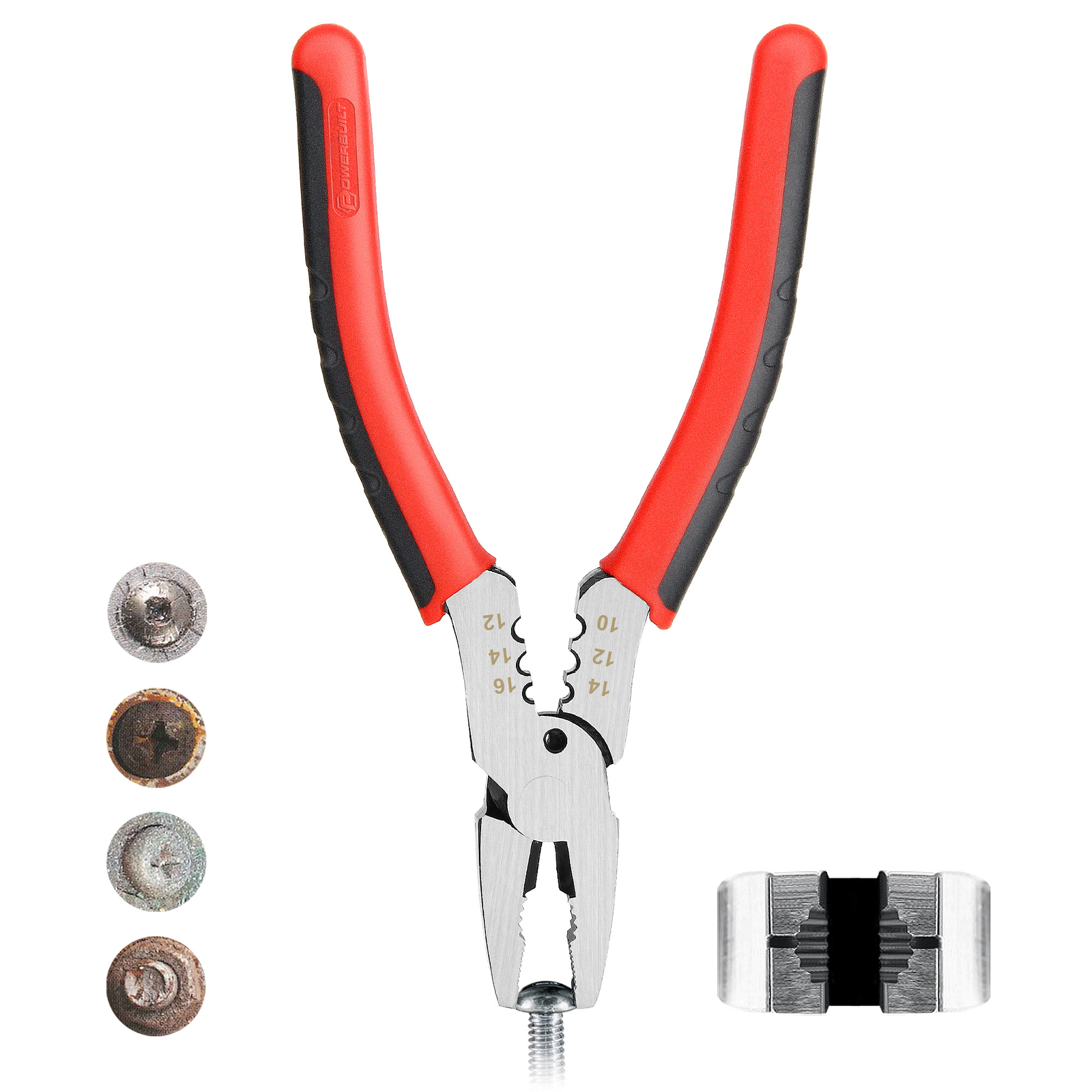 Powerbuilt 6 Inch Multi-Function Screw Remover Pliers – 645028