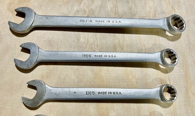 Vintage – BILLINGS VITALLOY – 9/16″ to 13/16″ — 12 Point — 5 pcs. Wrench Set