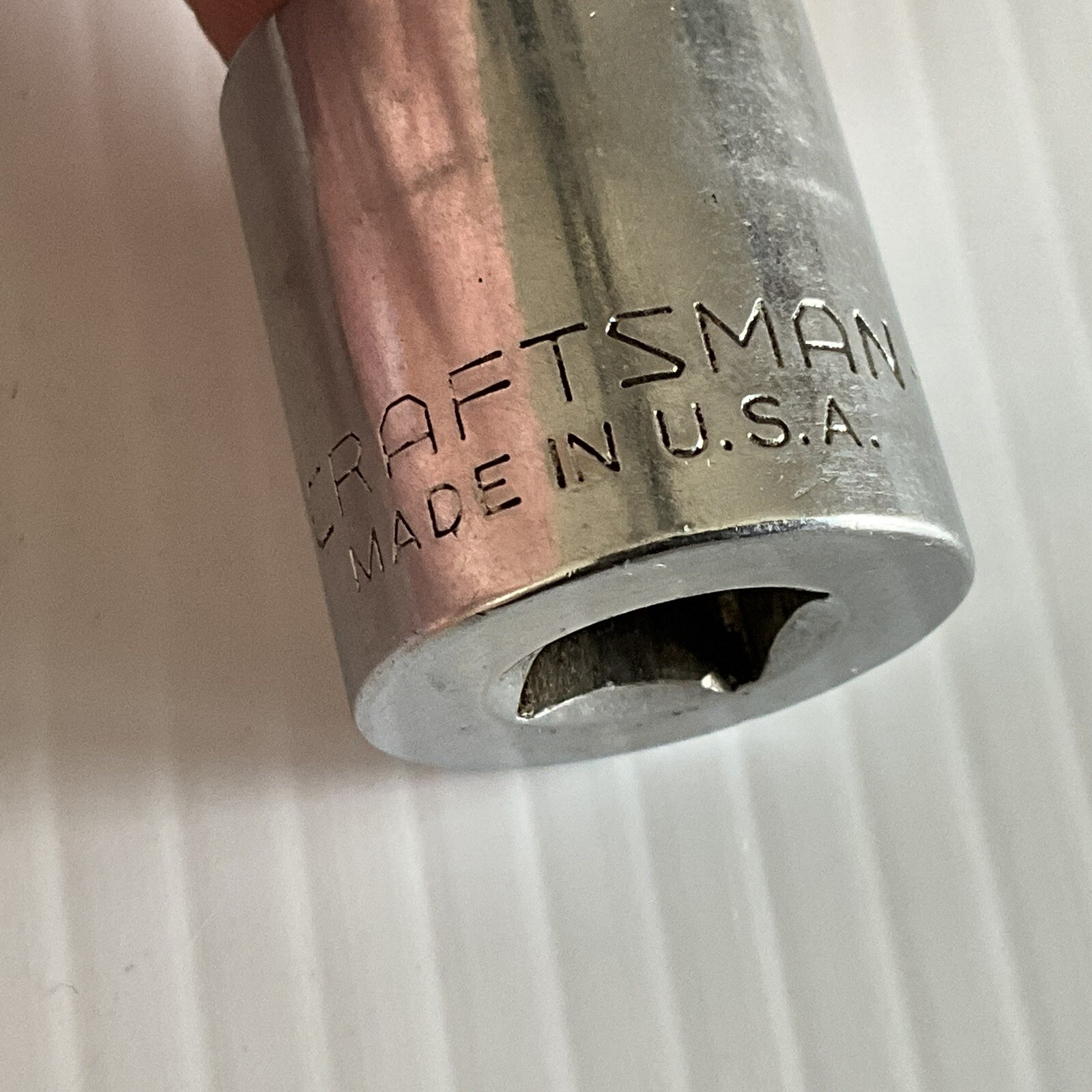 Vintage Craftsman 11/16″ Shallow Socket 3/8″ Drive Model G 44336 USA 12 Point