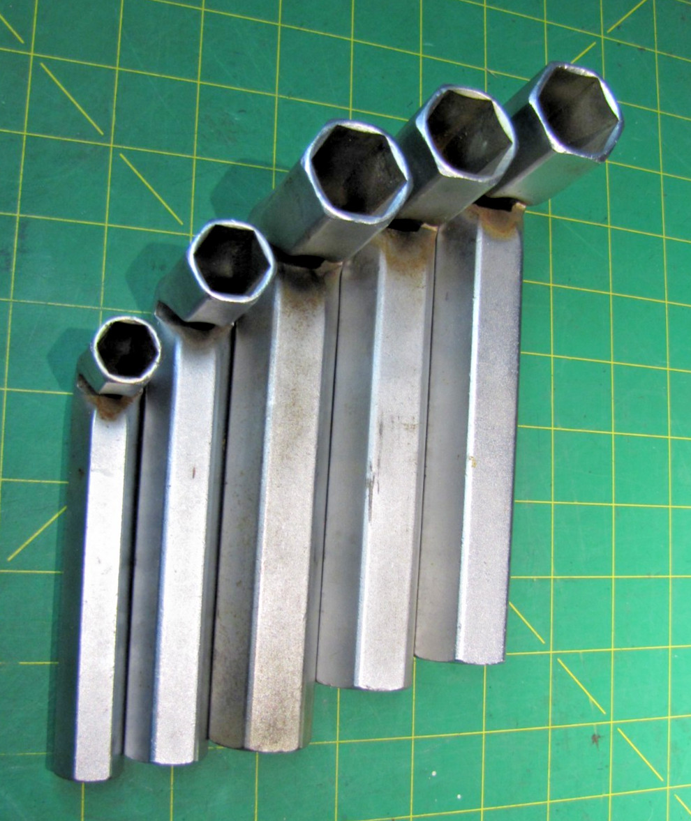 Facom No92, FIVE WRENCH SET 23MM,22X2MM,17MM &13MM