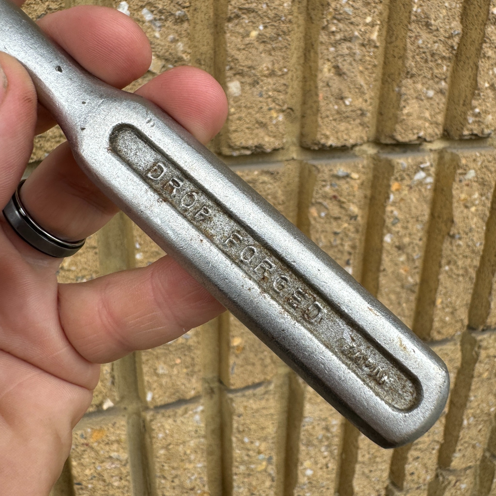 Vintage Oxwall 3/8” Drive Socket Wrench / Ratchet 7.5” Long MADE IN JAPAN