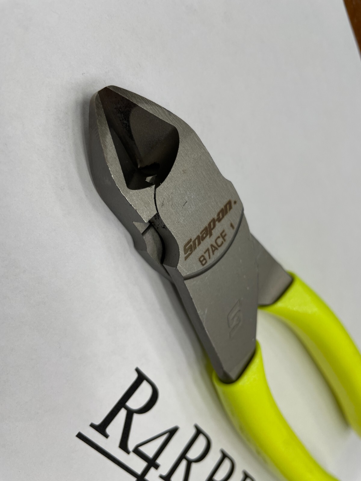 Snap-on Tools USA NEW HIVIZ Soft Grip 7″ VECTOR EDGE Diagonal Cutter 87ACFHV