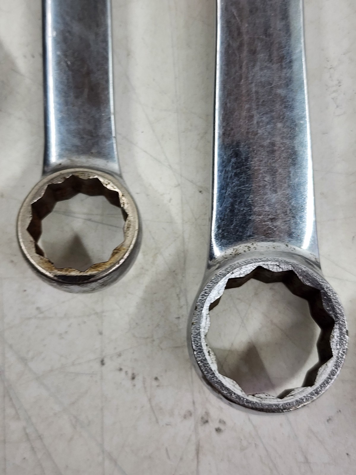 Vintage Snap-On Combination 6-Piece Wrench Set 12-Point & 6 Point USA Chrome