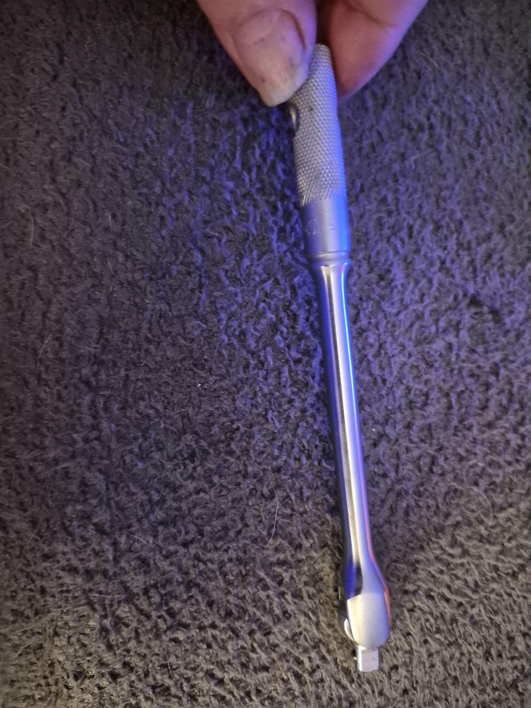 Snap-On TM-10-D 1/4″ Drive Flex Extension 6.25″ USA Knurled Handle Tool
