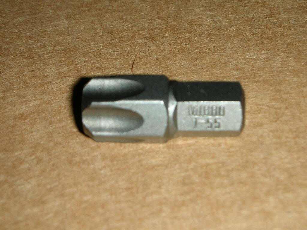 MIBRO Industrial 429780, T55 T-55 Torx Insert Bit 5/16″ Shank 1″ Long Choose Qty