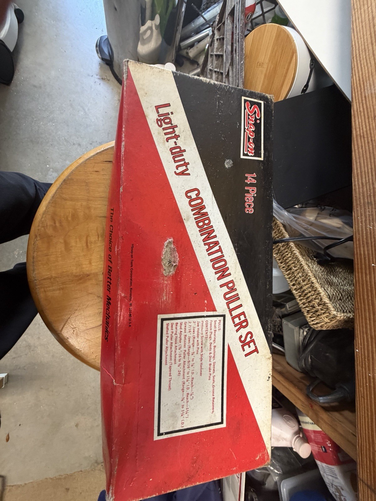 Snap-On CJ93B, 14-Piece Light Duty Combination Puller Set W Slide Hammer CJ125-6