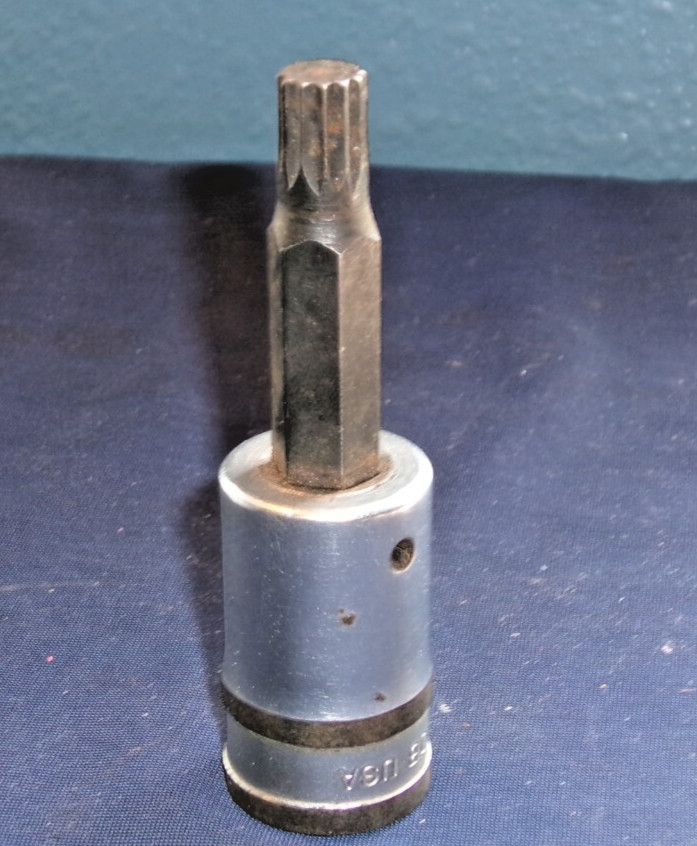 Snap-On Tools FTSM 6A Metric, 3/8″ Drive, 6mm Triple Square Bit 2″ Long, Used