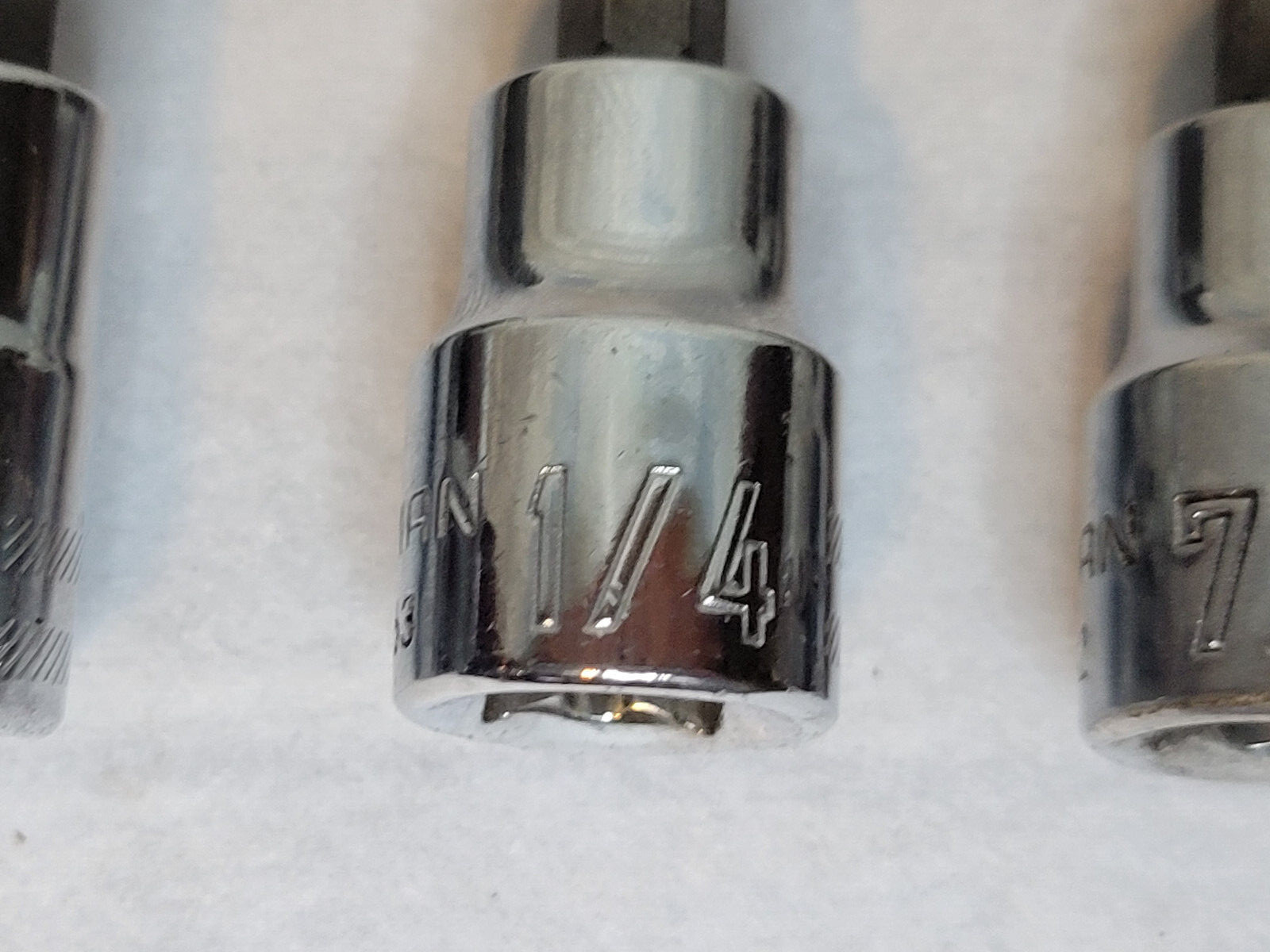 Craftsman Hex Allen Socket Bits 3/8″ Drive 1/4″ 3/8″ 7/32″ 5/32″