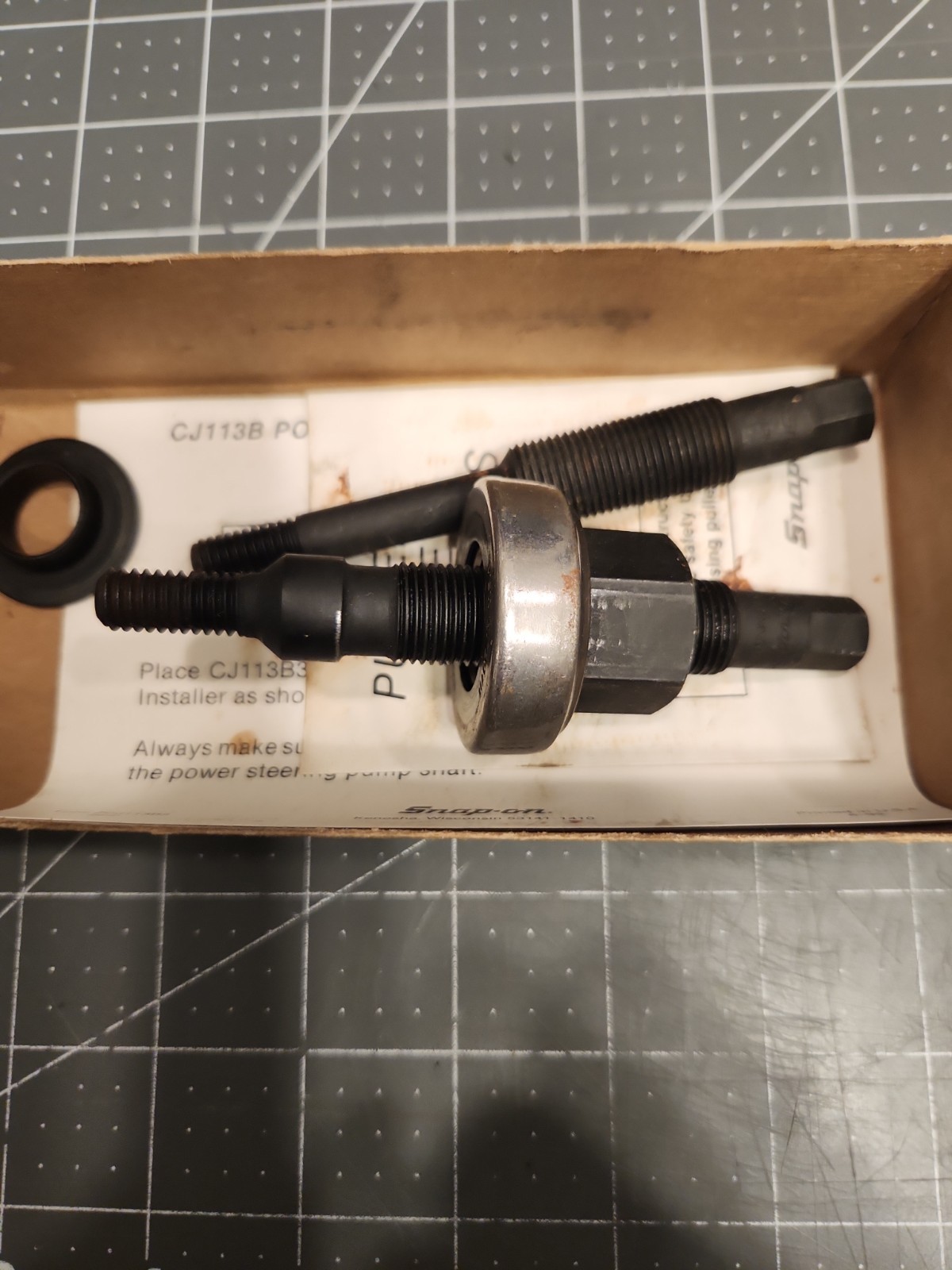 Snap On CJ122 Power Steering Pulley Installer Set*** Like NEW