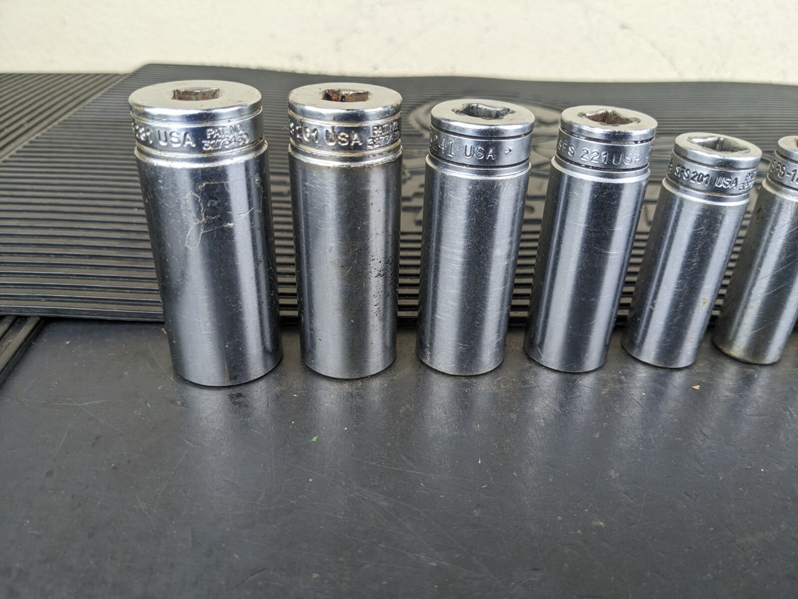 #am154 Snap on Tools 211SFSY 3/8″ Drive Deep Chrome Socket Set Socket Set