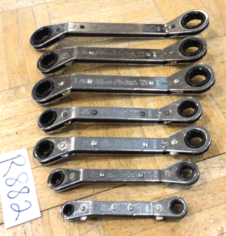 BLUE-POINT TOOLS 7 PIECE METRIC RATCHETING BOX END WRENCHES 7MM-21MM