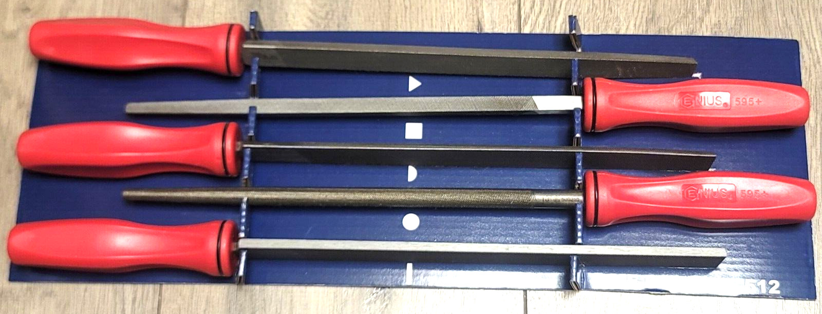 Genius Tools 5pc Pro Machinists Files Set w/ 10″ Blades & Grip Handle #MF-510