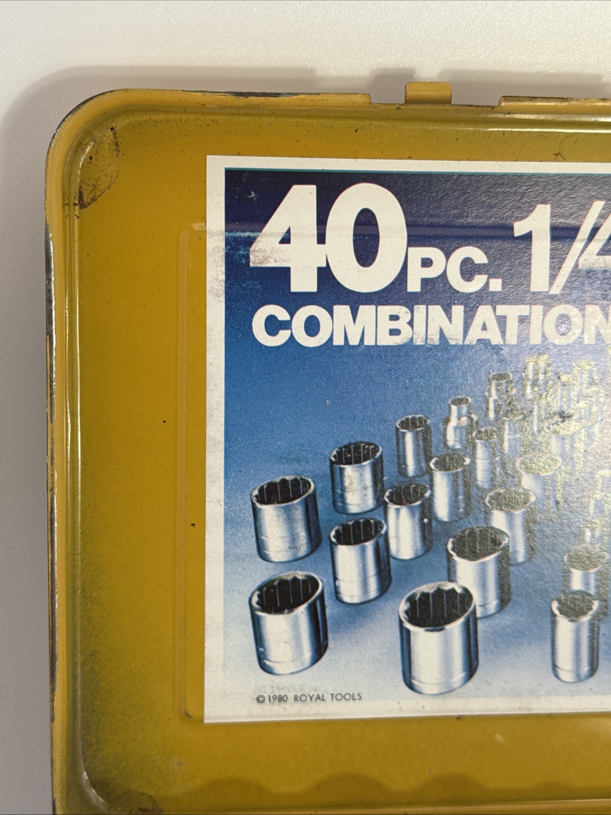 Vtg Royal Tools 40 Piece SAE & Metric Ratchet Socket Tool Set No. 275 Japan