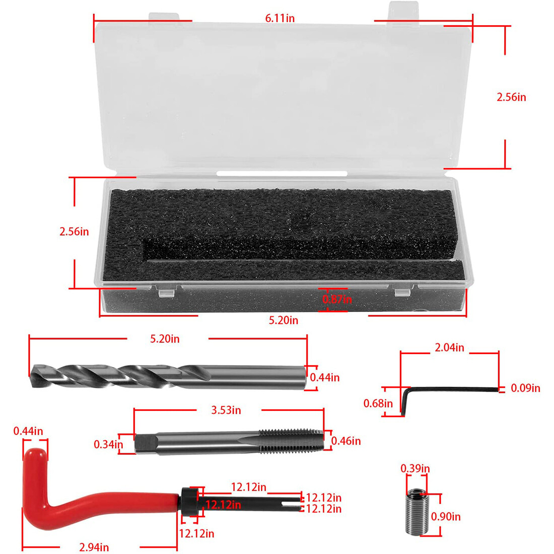 for CTA Tools 1420 11.5mm x 1.5D Honda Head Repair Kit