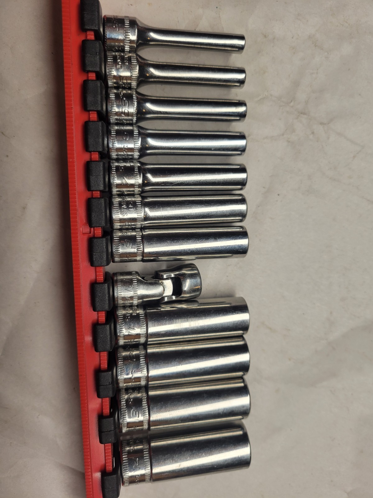 SNAP ON STMM SERIES METRIC DEEP 4MM-14MM 13PC 1/4″Dr ASSORTED 6&12PT SOCKET SET
