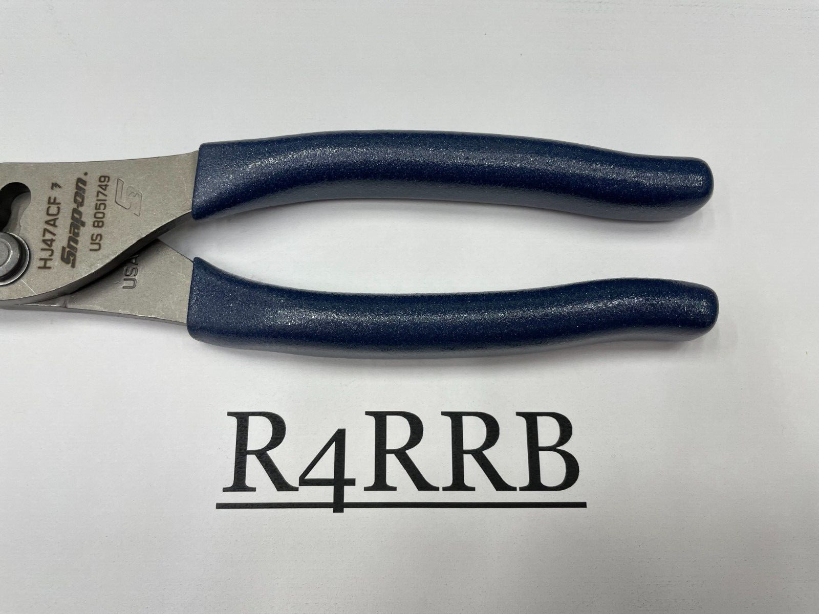 Snap-on Tools USA NEW STYLE POWER BLUE Soft Grip 8″ Flank Jaw Pliers HJ47ACFMB