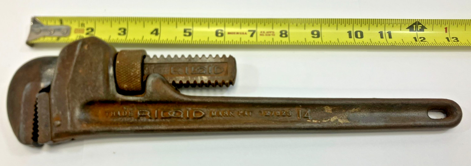 RIDGID TOOL CO. 14. 14″ MONKEY WRENCH, HEAVY DUTY, ELYRIA OHIO, USA.