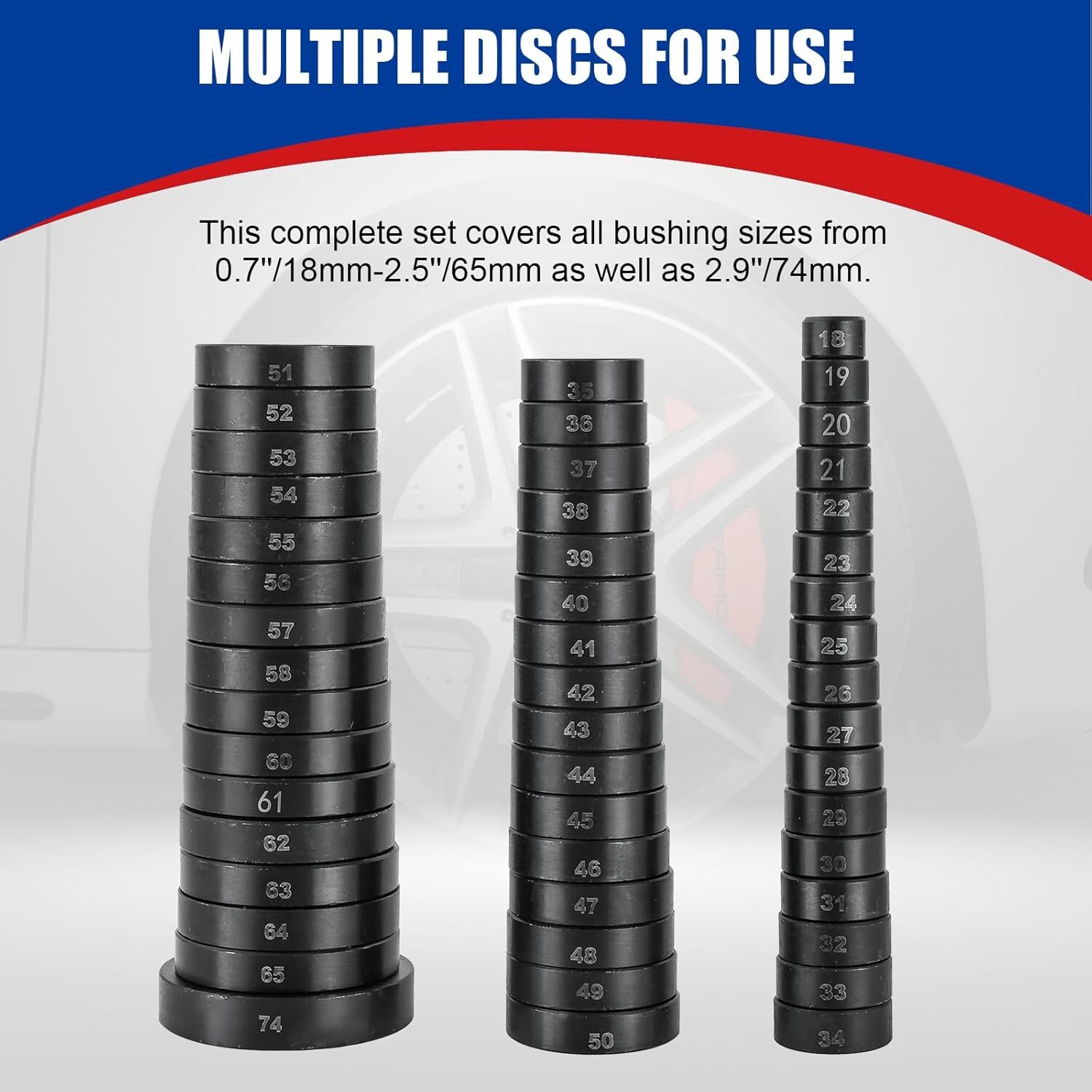 Bushing Installer Remover Bush Bearing Race Seal Driver Set Automotive Tool Kit