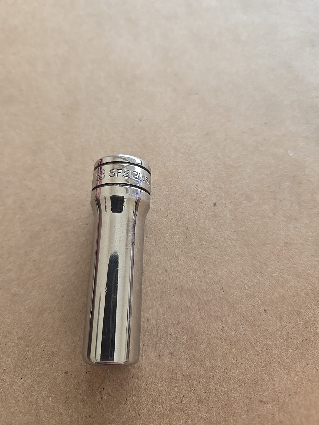 Snap On 3/8″ Drive 3/8″ 6PT SAE Deep Chrome Socket SFS121