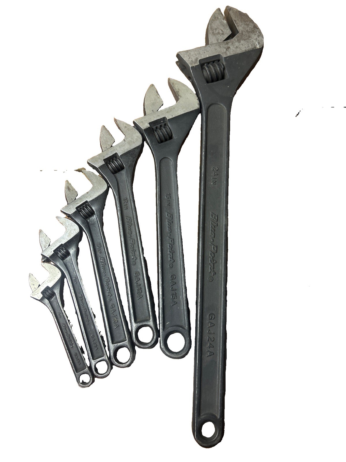Blue Point By Snapon Tools 6 pc Adjustable Wrench Set (6, 8, 10, 12, 15, And 24)