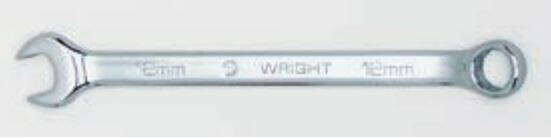 6mm-24mm Metric Full Polish Anti-Slip Combination Wrench 12 Point-Wright Tools